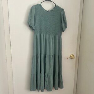 Mint Tiered Dress XL / L